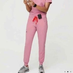 Figs Zamora Jogger Scrub Pants - Chalk Pink - M